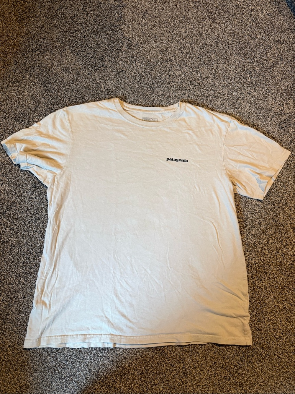 Patagonia White Short-Sleeve Logo Tee